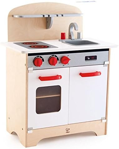Hape Gourmet Kitchen Toy Fully Equipped Wooden Pretend Play Kitchen Set with Sink, Stove, Baking ... | Amazon (US)