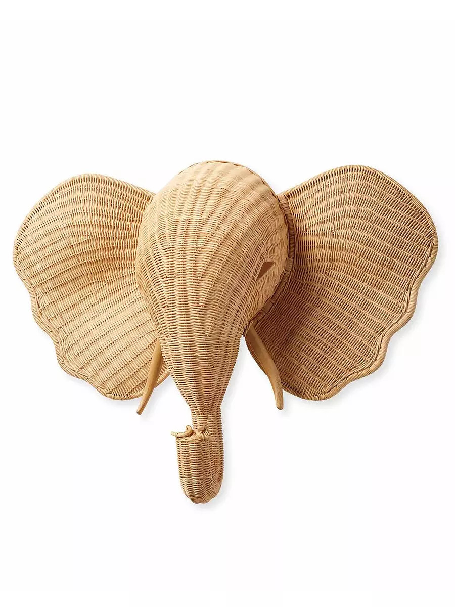 Wicker Animal Head | Serena and Lily
