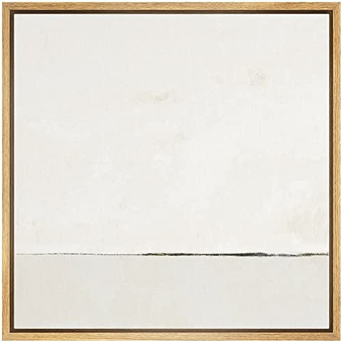 SIGNWIN Framed Canvas Print Wall Art Watercolor Abstract White Landscape Nature Shapes Illustrati... | Amazon (US)