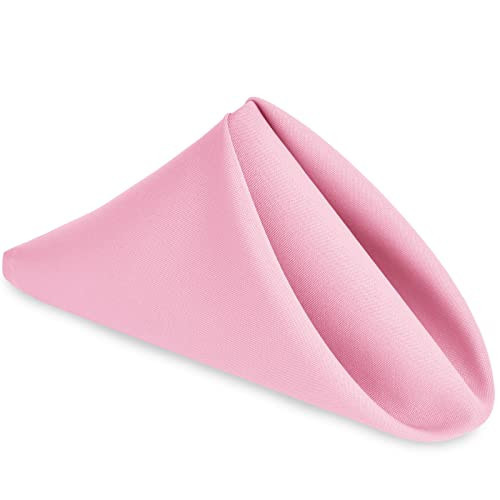 Hiasan Cloth Napkins Set of 6, 18 x 18 Inch, Washable Pink Dinner Napkins with Hemmed Edges for Restaurant, Wedding and Holiday | Amazon (US)