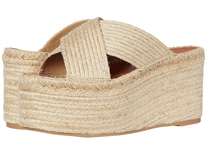 ALOHAS Bali Natural Platform Wedge Espadrille (Natural) Women's Shoes | Zappos