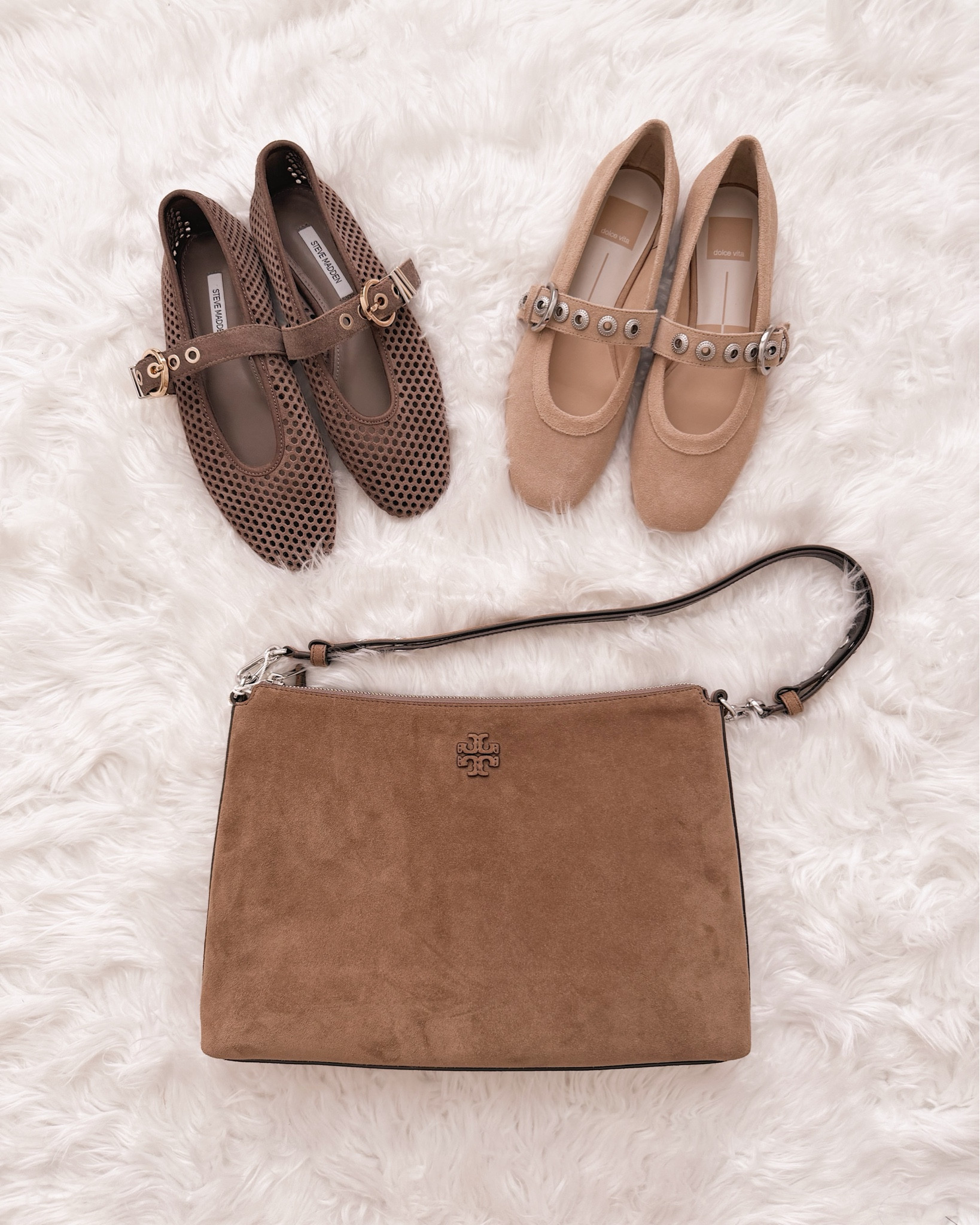 Two of my favorite flats from the sale! Both comfy and the colors are versatile. This bag is also stunning however, I'm not sure it's worth the price. 

 #LTKSeasonal #LTKOver40 #LTKSaleAlert
