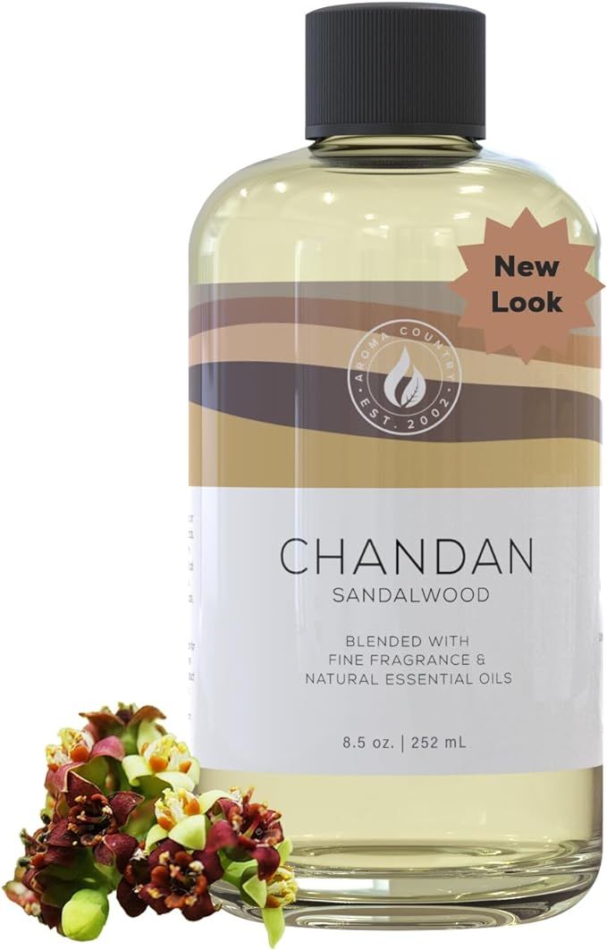 Chandan - Sandalwood Essential Oil/Reed Diffuser Oil Refill (8.5 Fl. oz.) for Reed Diffusers, Ele... | Amazon (US)
