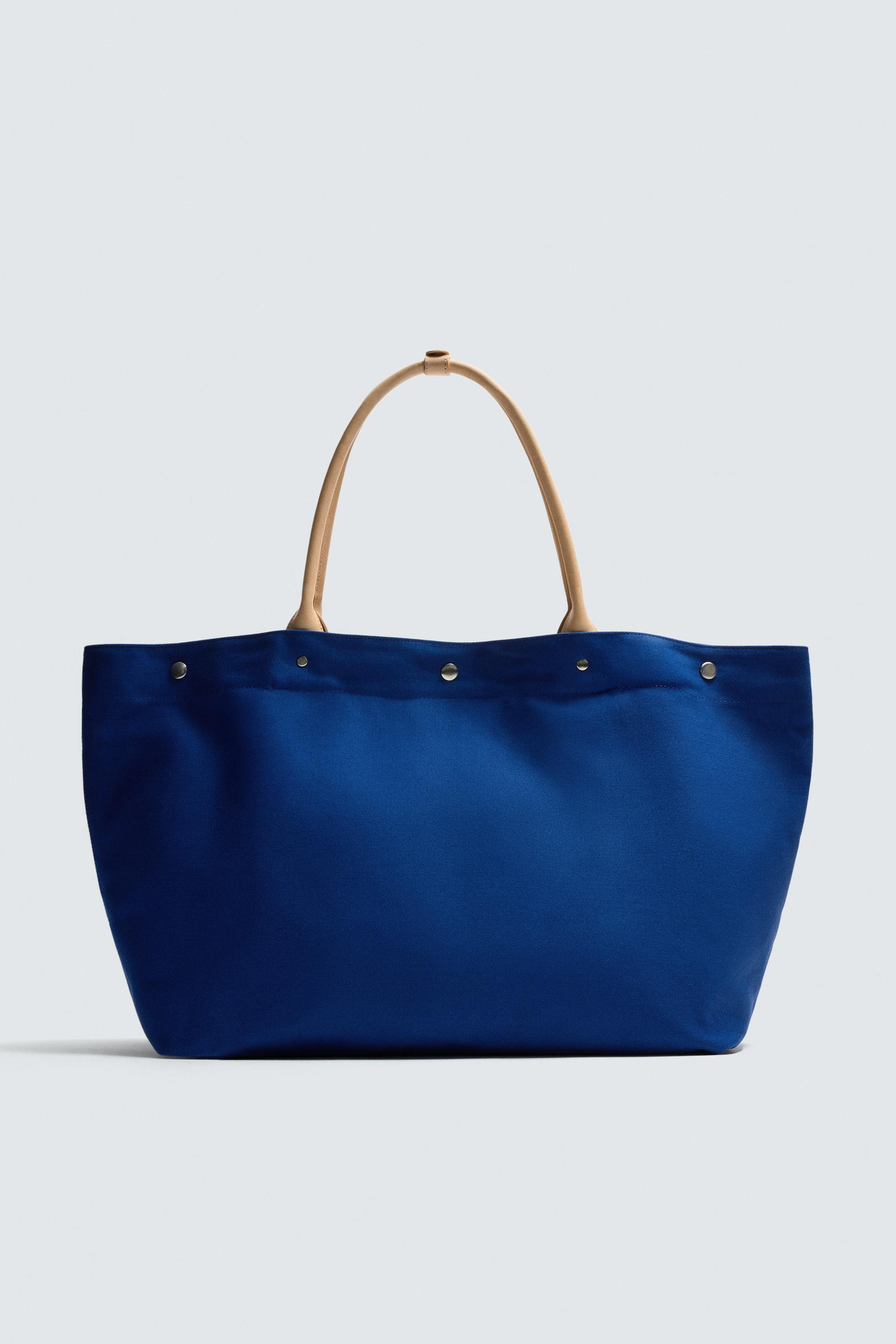 AARON LEVINE X ZARA LEATHER DETAIL SHOPPER | Zara US