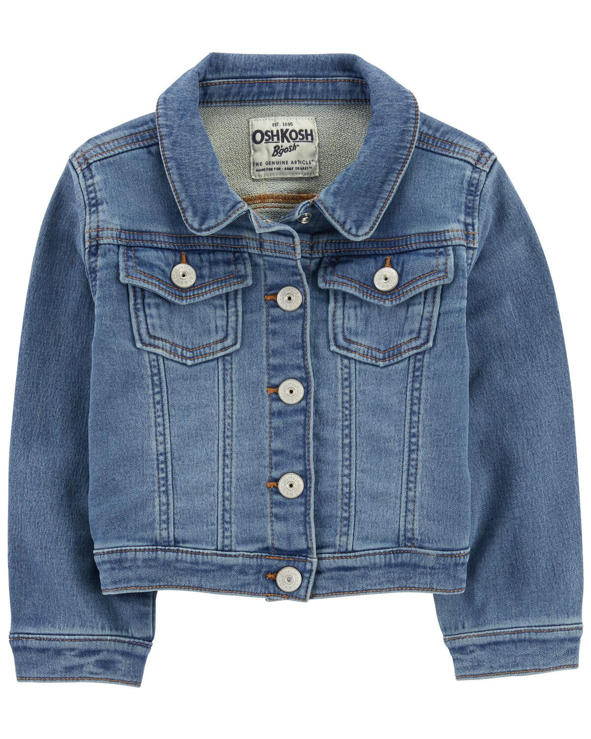 Degrassi Wash Toddler Classic Knit-Like Denim Jacket | carters.com | Carter's