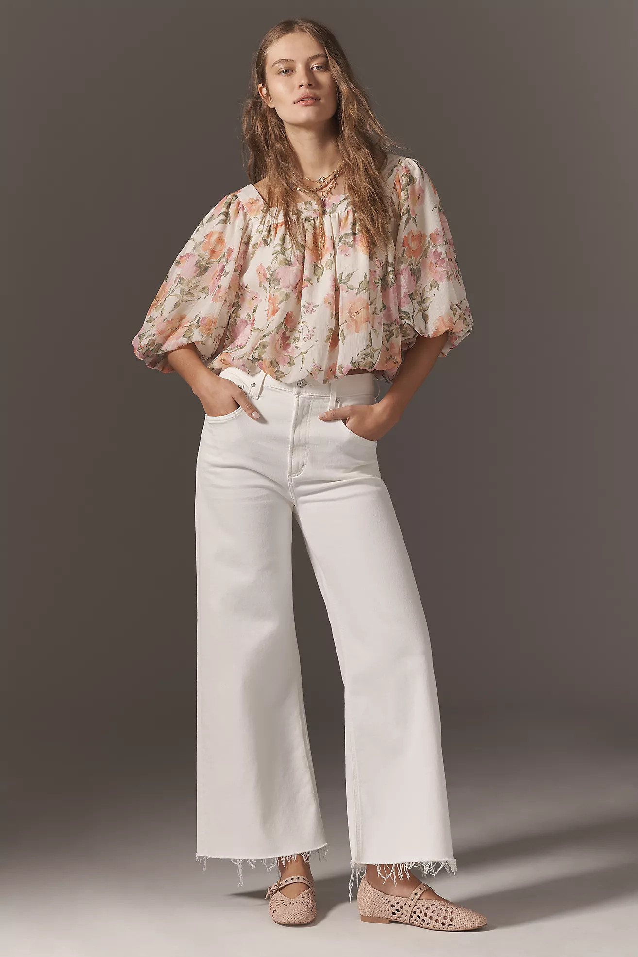 Citizens of Humanity Lyra High-Rise Crop Wide-Leg Jeans | Anthropologie (US)