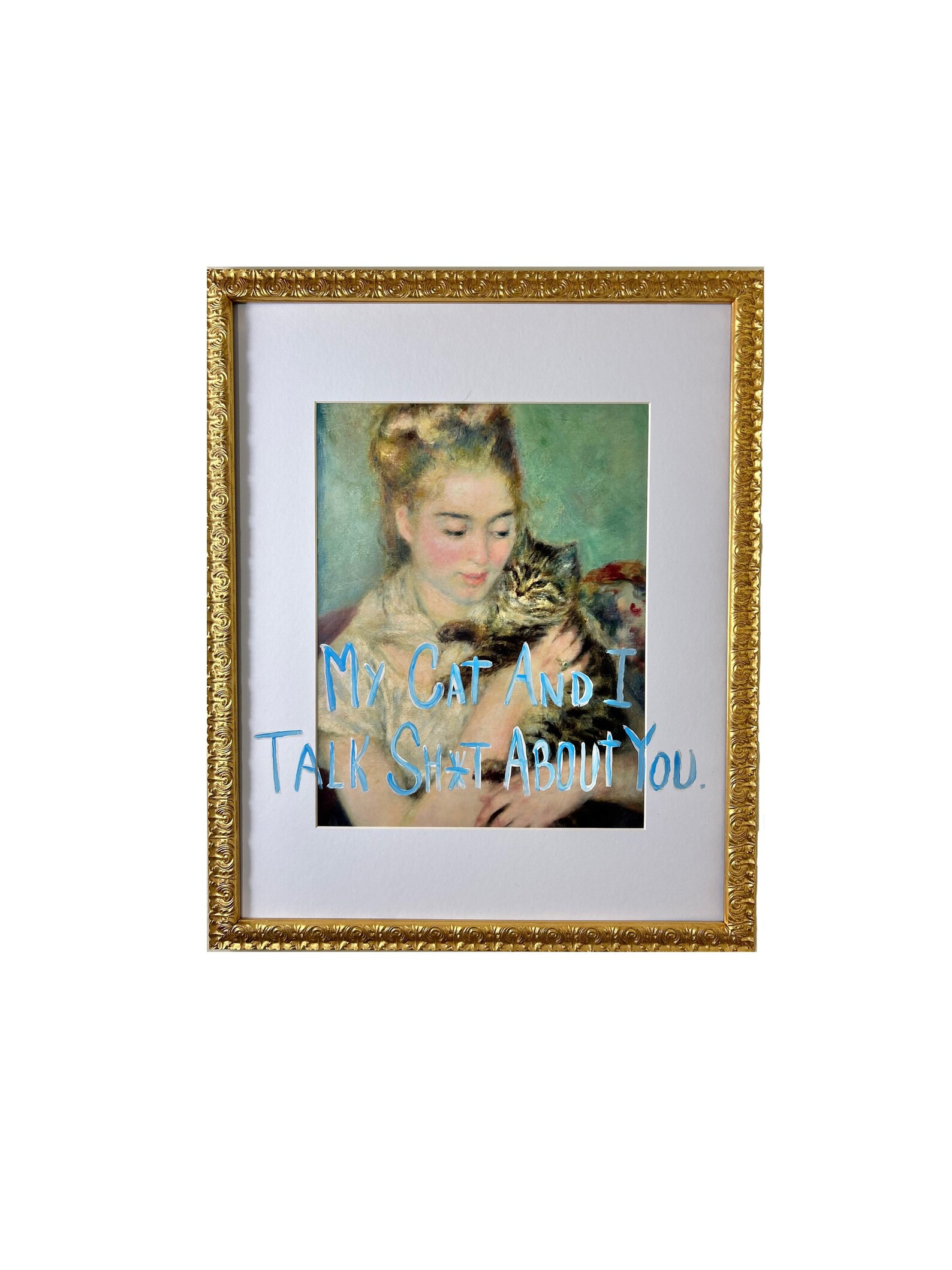 My Cat and I Talk Shit About You Framed Graffiti Artwork - Etsy | Etsy (US)