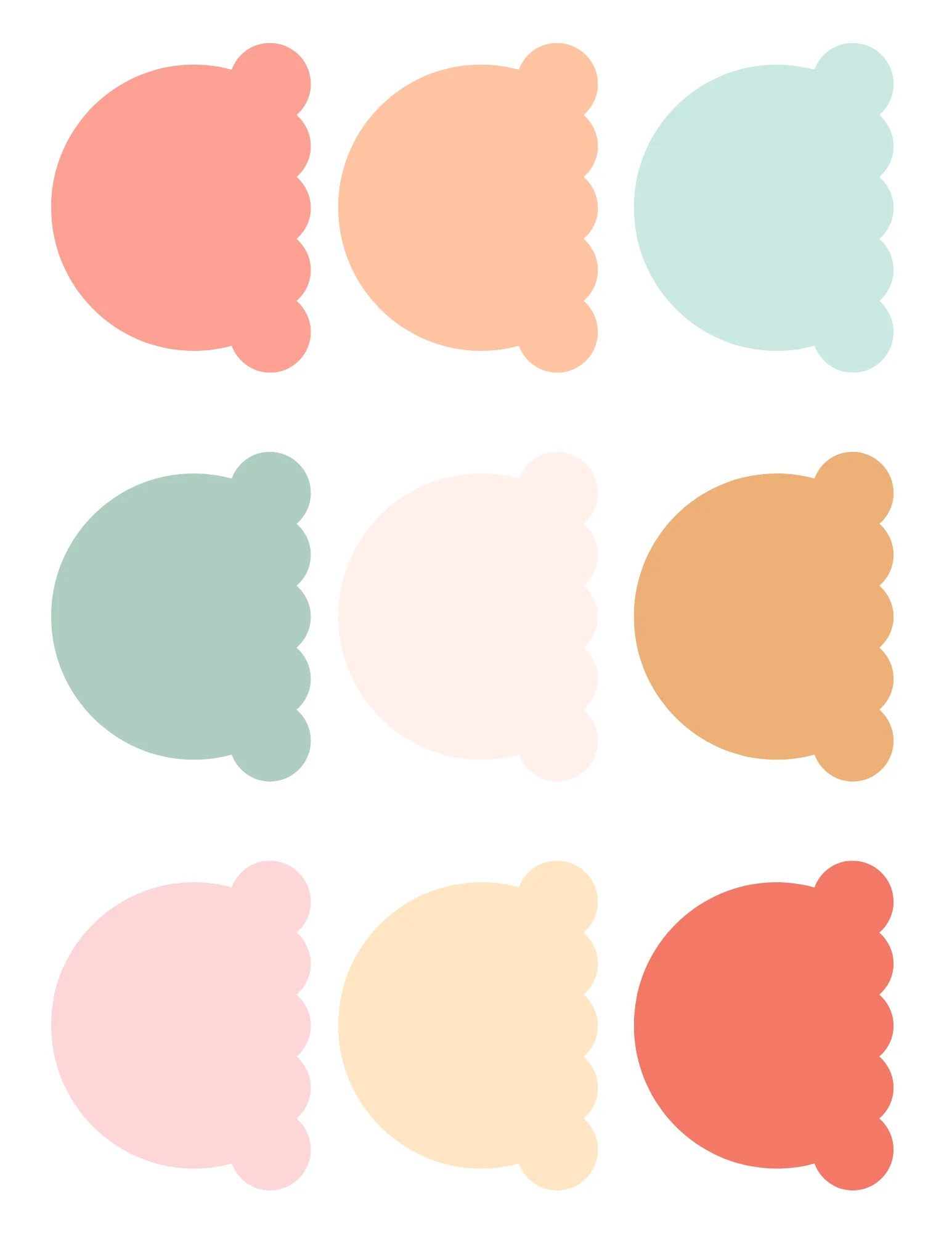 Ice Cream bundle | Printable Bundle | The Letter Vee