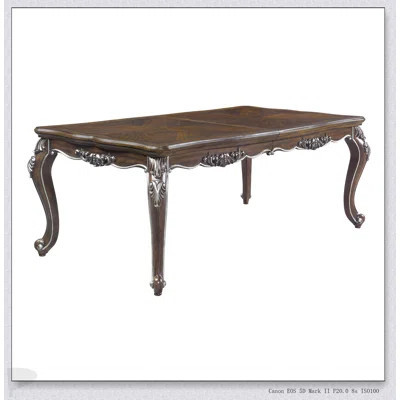 Latisha Antique Oak Finish Extendable Dining Table With 16-Inch Leaf For Versatile Seating And Elegant Design | Wayfair North America