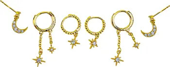 Panacea Crystal Star 3-Pack Assorted Earrings Set | Nordstromrack | Nordstrom Rack