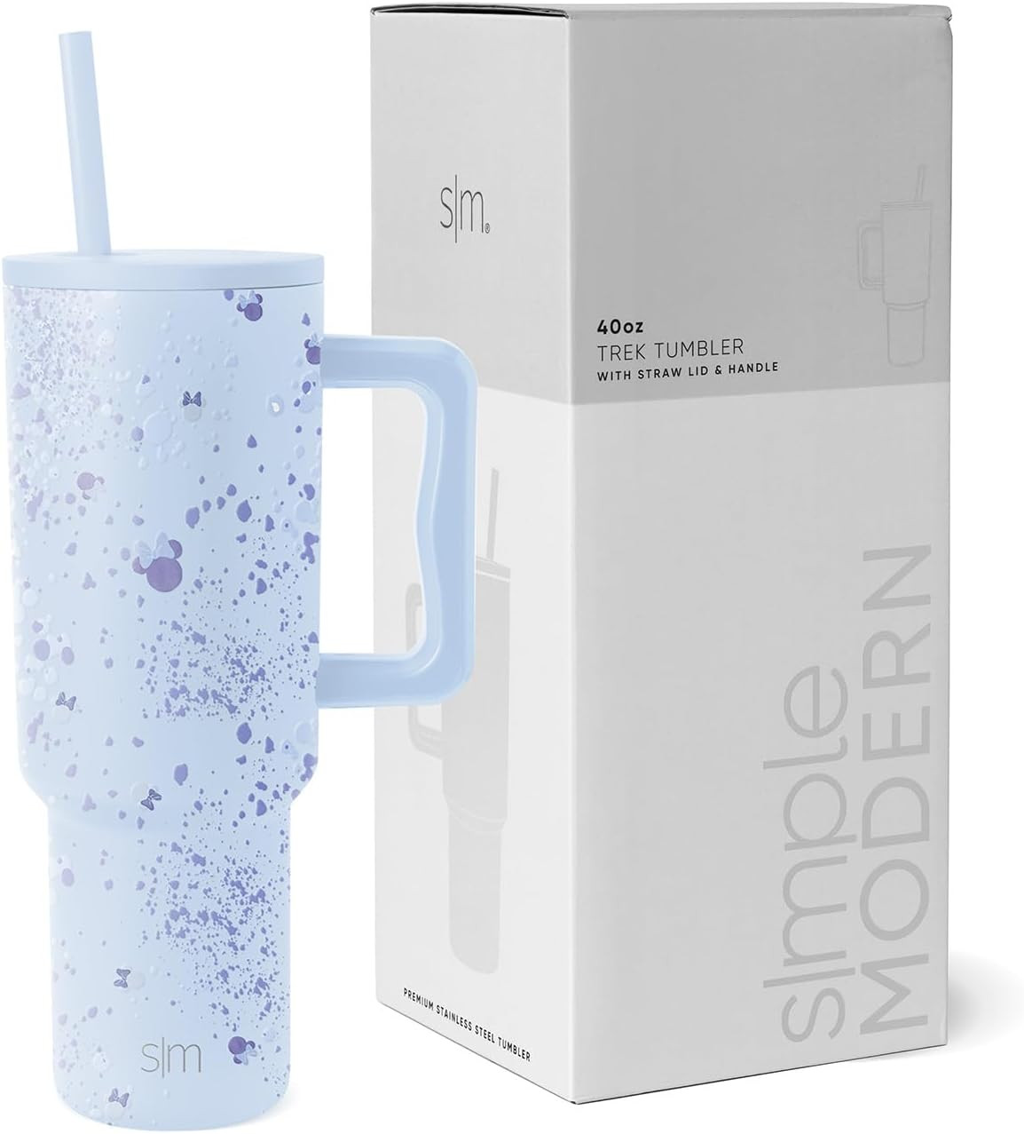 Simple Modern Disney 40 oz Tumbler with Handle & Straw Lid | Insulated Reusable Stainless Steel W... | Amazon (US)