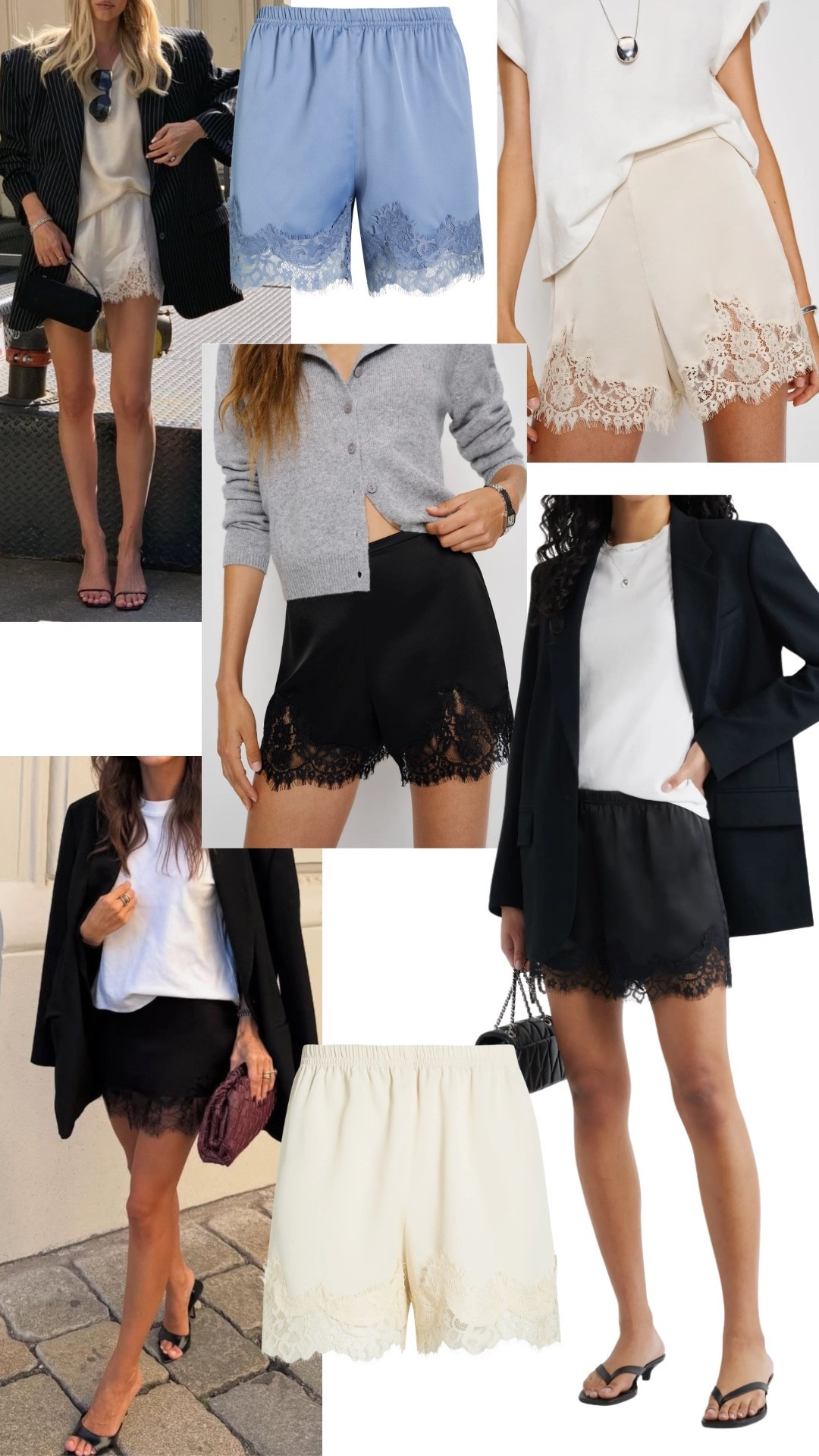 Satin lace shorts

#LTKSeasonal #LTKootd