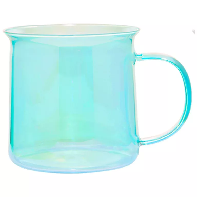 Mainstays Clear Camp Glass Mug, 18 fl oz, Heat-Resistant Borosilicate Glass  