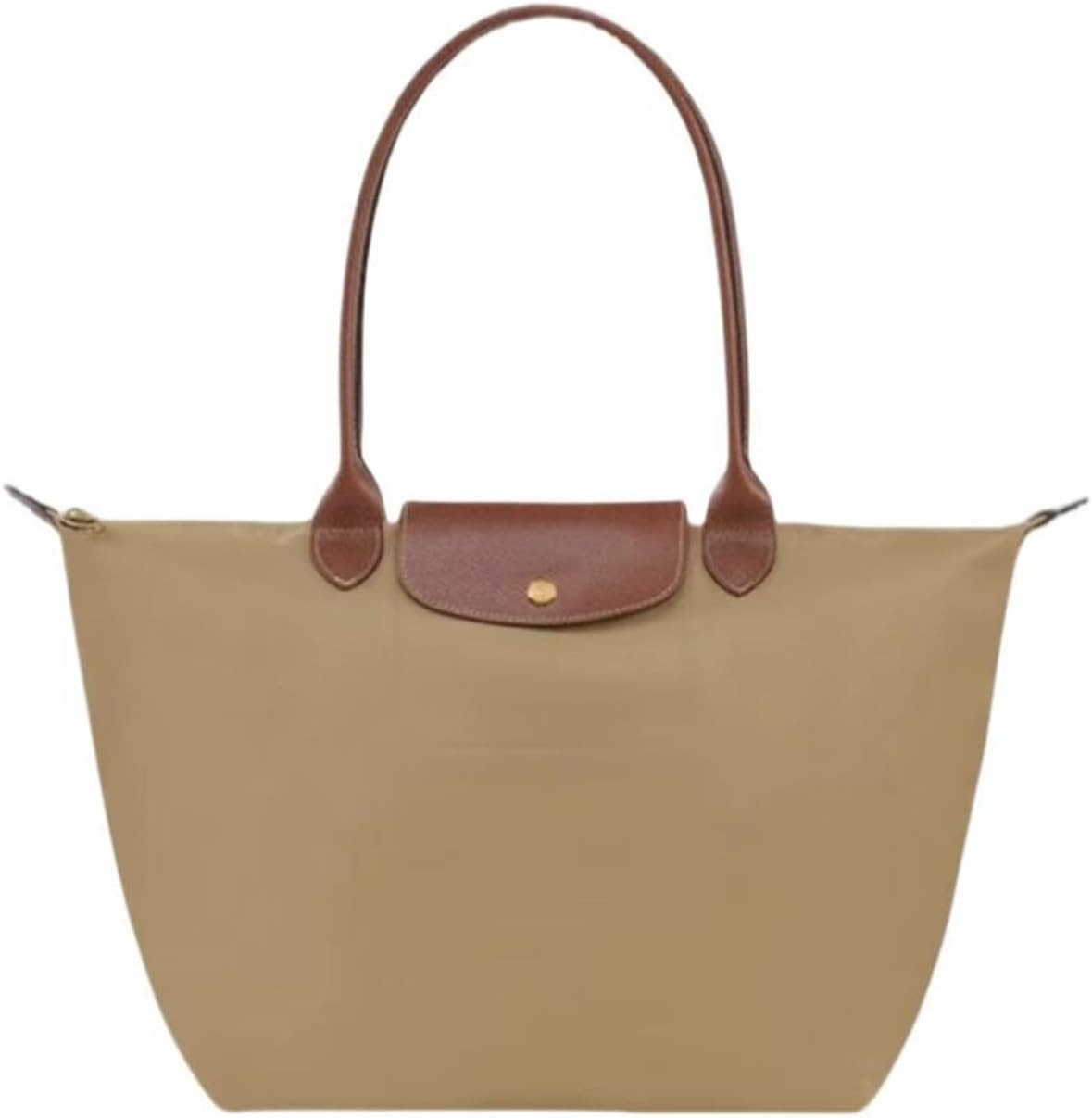 Women's Nylon Tote Bag, Large Capacity Waterproof Shoulder Bags, Spacious Handbag with Metal Zipper & Compartments | Amazon (US)