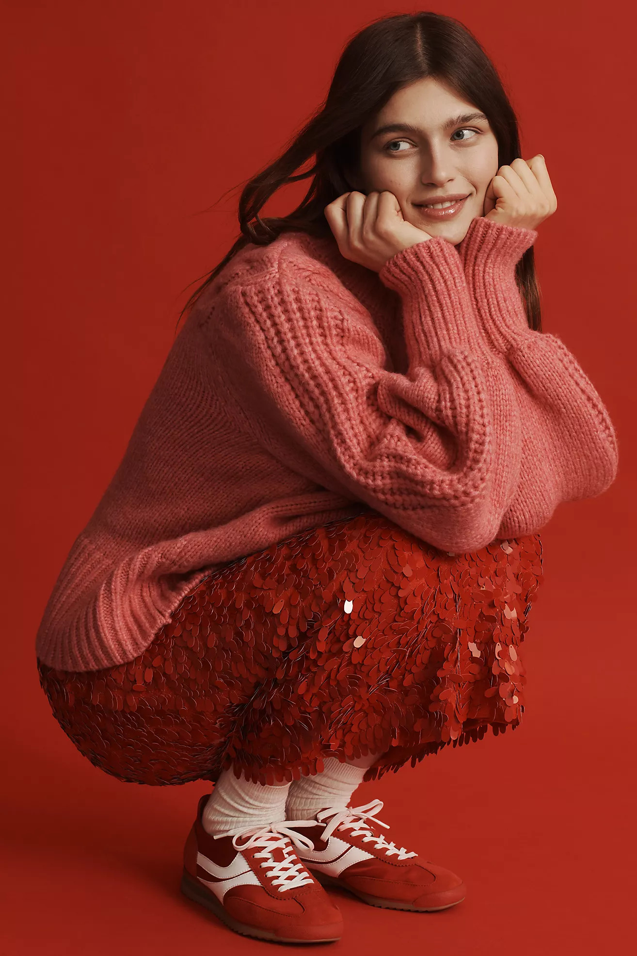 Maeve Balloon-Sleeve Crew-Neck Sweater | Anthropologie (US)