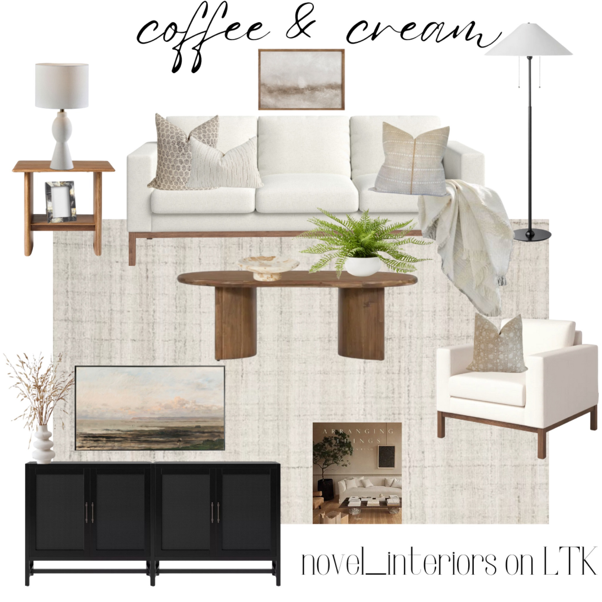 Serene. Doing neutral right with texture, warm wood and a does of black to balance the design. So affordable !

#LTKhome #LTKsalealert #LTKfamily