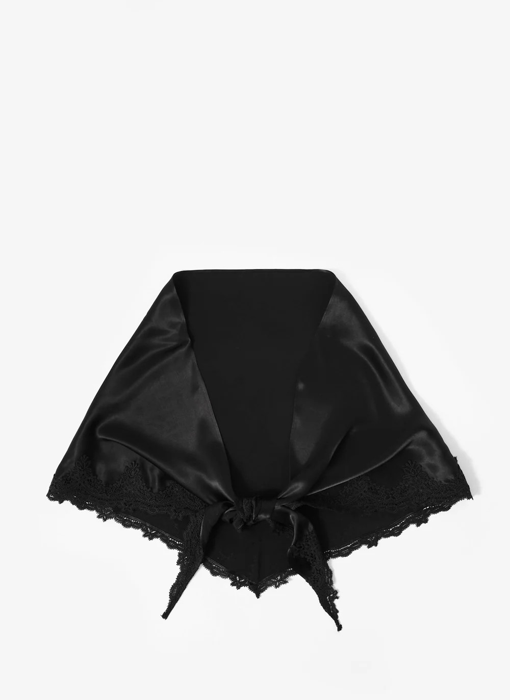 Cream Polka Dot Print Lace Trim Scarf | Mint Velvet