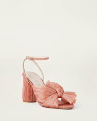 Camellia Bow Heel with Ankle Strap Pink | Loeffler Randall