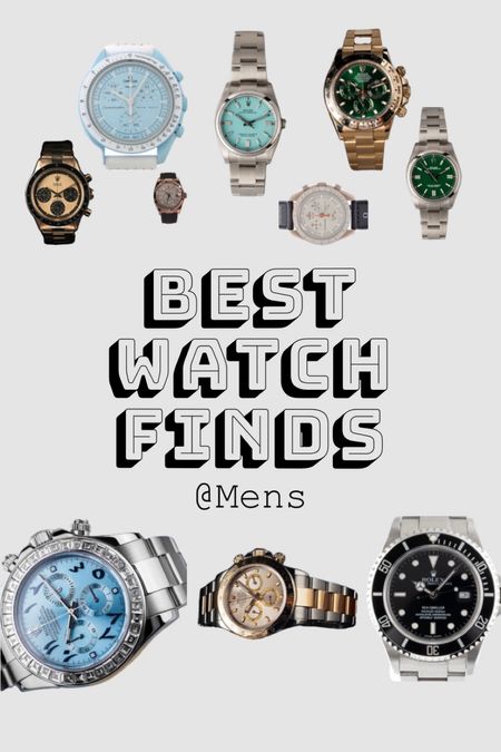 Best Watch Deals and Finds. Luxury Watches. Watch Deals. Rolex. Omega. Swatch. Rolex Daytona, Oyster Perpetual. Vintage Watches.

Follow me for more deals and finds!

#LTKmens #LTKGiftGuide #LTKFind