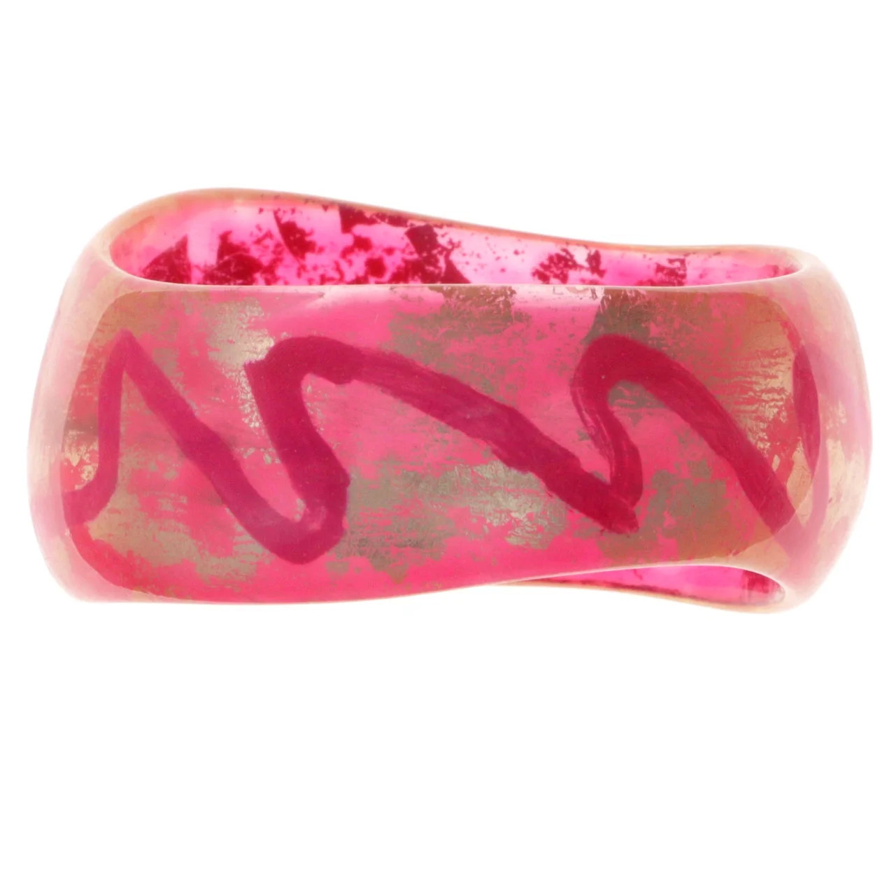Mi Amore Large Pink Bangle Bracelet For Women TMB532 | Walmart (US)