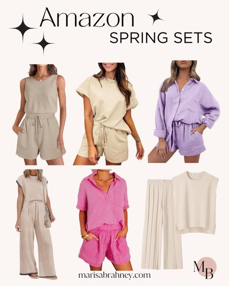 These super cute spring sets are just right for the season, with short sleeves tops, pastel colors and comfy loose fits. Check out my favorites on Amazon! #SpringSets #AmazonFashion #SpringStyle

#LTKStyleTip #LTKSeasonal #LTKGiftGuide