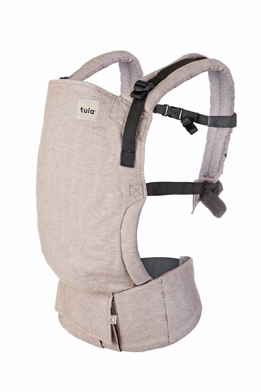 Linen Ergonomic Baby Carrier - Free-To-Grow Sand Tan – Baby Tula US | Baby Tula