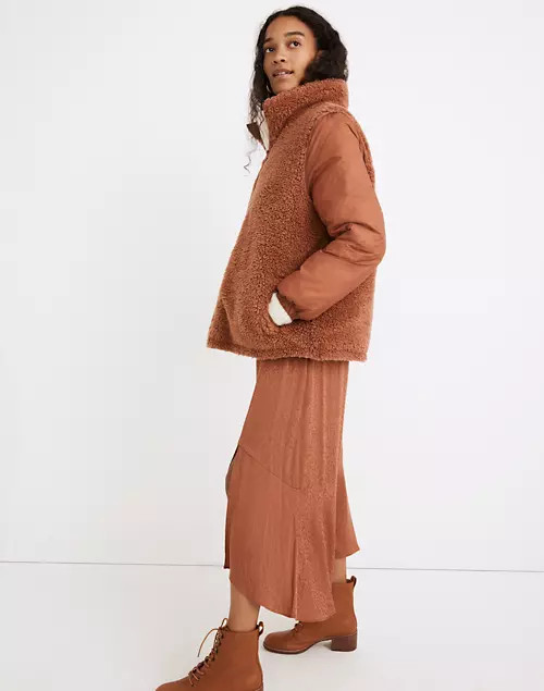 Reversible Sherpa Puffer Jacket | Madewell