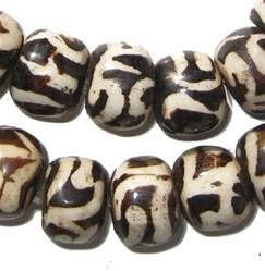 Batik Bone Beads - Full Strand of Fair Trade African Beads - The Bead Chest (Large, Traditional D... | Amazon (US)