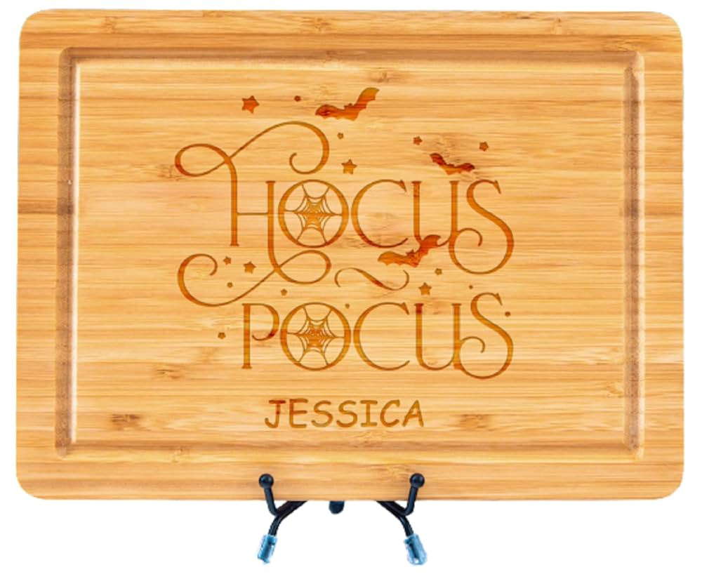 Hokus Pokus Cutting Board, Personalized Witch Charcuterie Board, Halloween Serving Board, Hallowe... | Amazon (US)