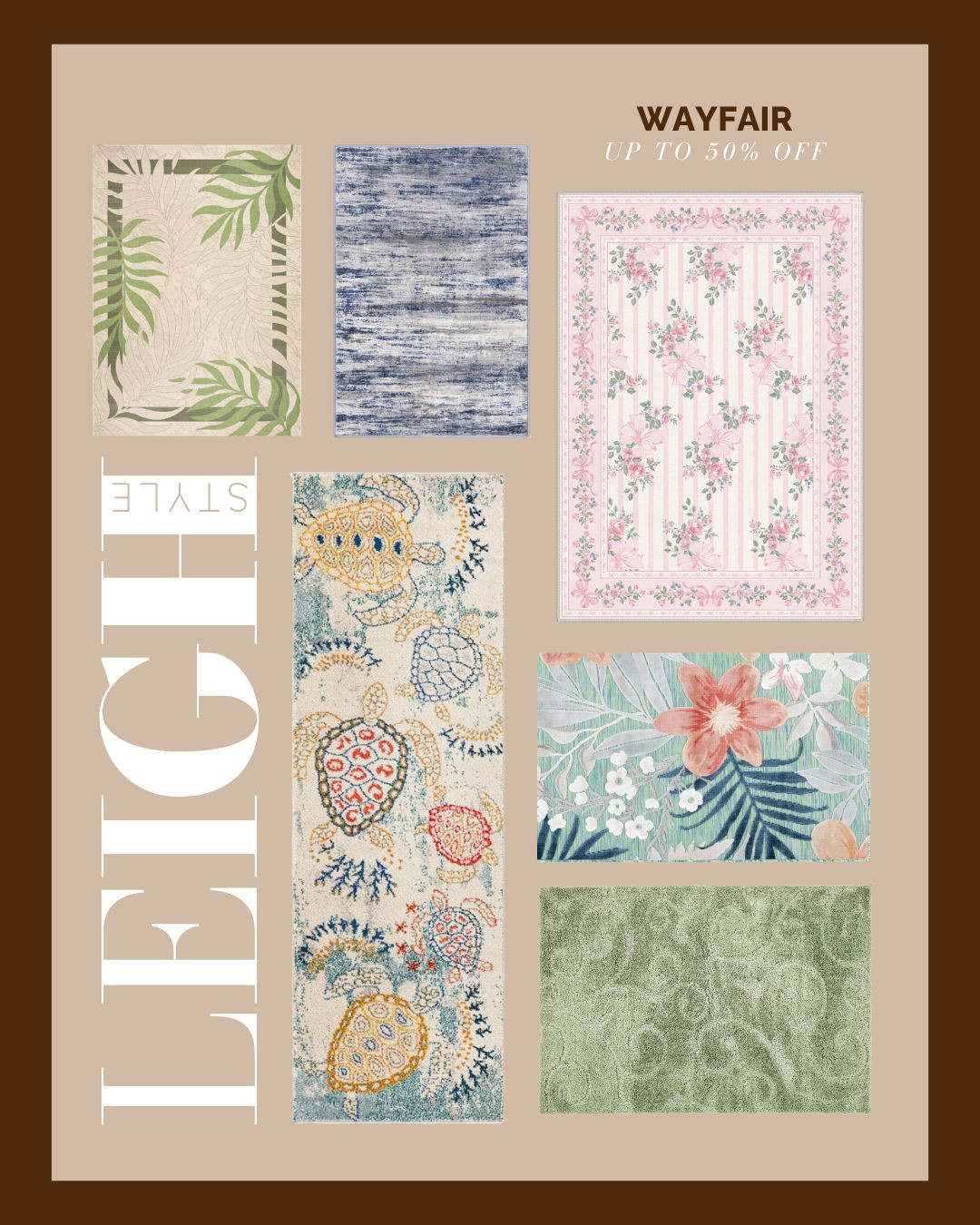 Refresh your floors with stunning area rugs from the Wayfair sale. Save up to 50% off on beautiful styles perfect for any room.

#WayfairFinds #AreaRugs #HomeDecor #RugSale #LeighStyle 

 #LTKdayinmylife #LTKHome #LTKSaleAlert