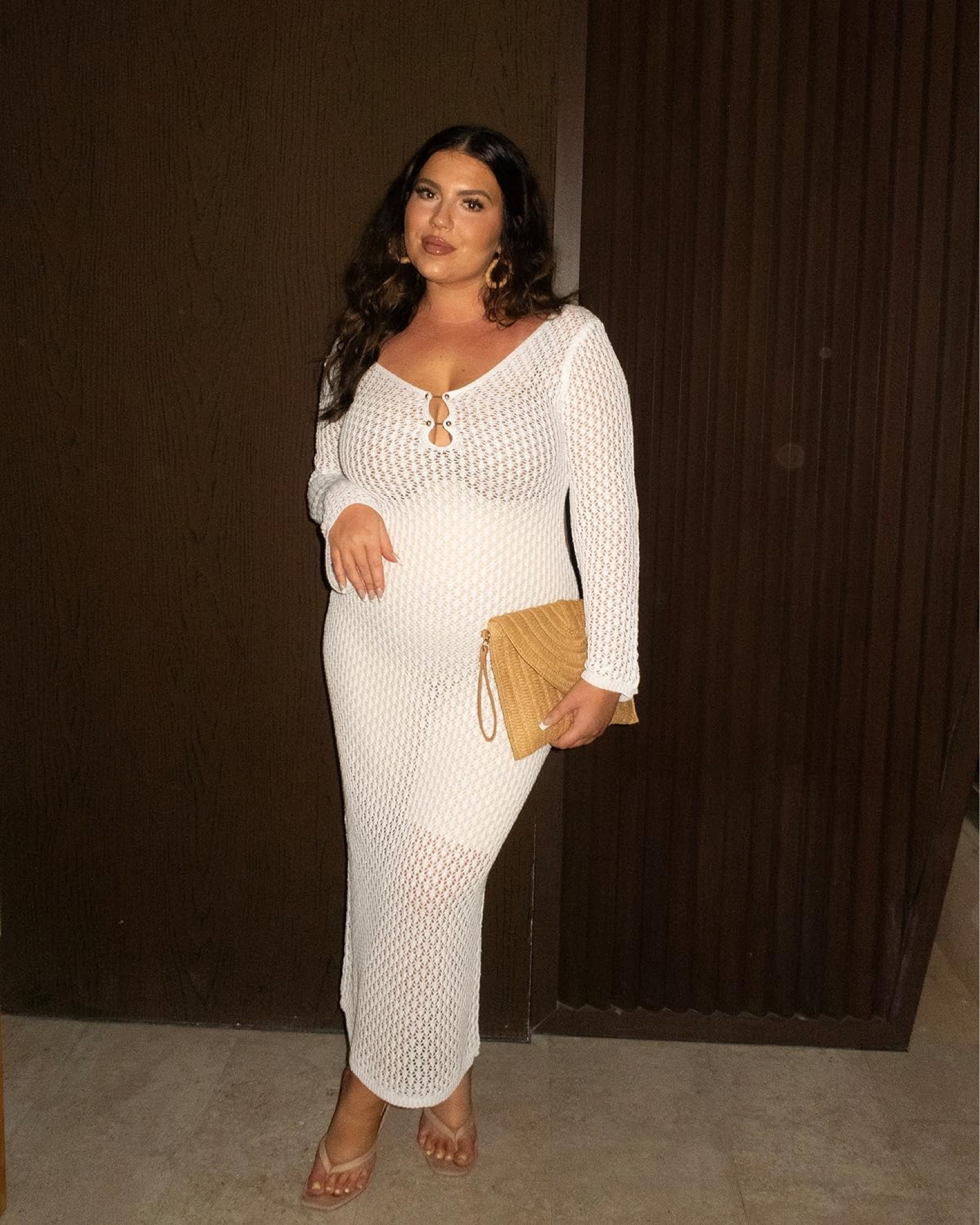 This Vacation Outfit from Amazon is STUNNING and perfect as a coverup or night out look! It’s a knit semi sheer dress so make sure to grab nude undergarments! Also linked accessories! 🤍🤍🤍

#LTKMidsize #LTKFindsUnder50 #LTKTravel