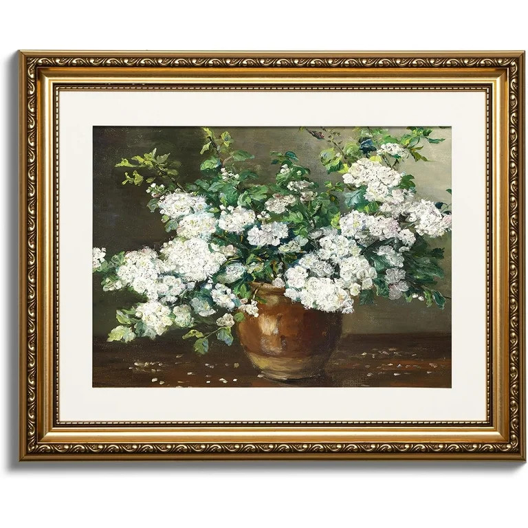 Vintage Wall Art Nature Floral Flowers Retro Paintings, Canvas Prints Artwork with Antique Unfram... | Walmart (US)