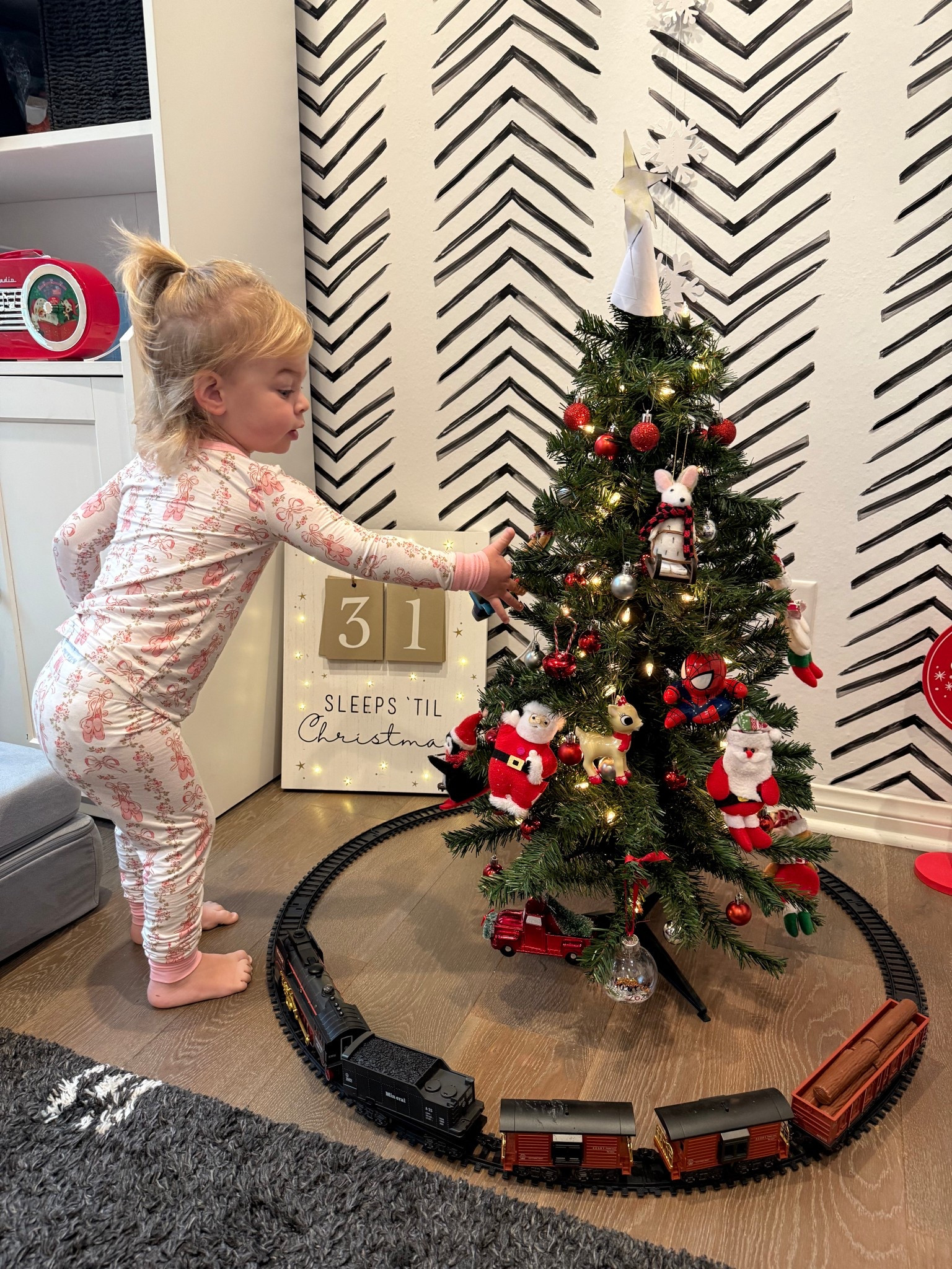 This little Christmas tree in our playroom is my favorite 😍 This train set is always a hit with the kids🎄🚂  

Amazon, Target, Caden Lane, kids christmas tree, Christmas decorations for kids, toddler pajamas christmas train for kids, kids playroom

#LTKHoliday #LTKKids #LTKSeasonal