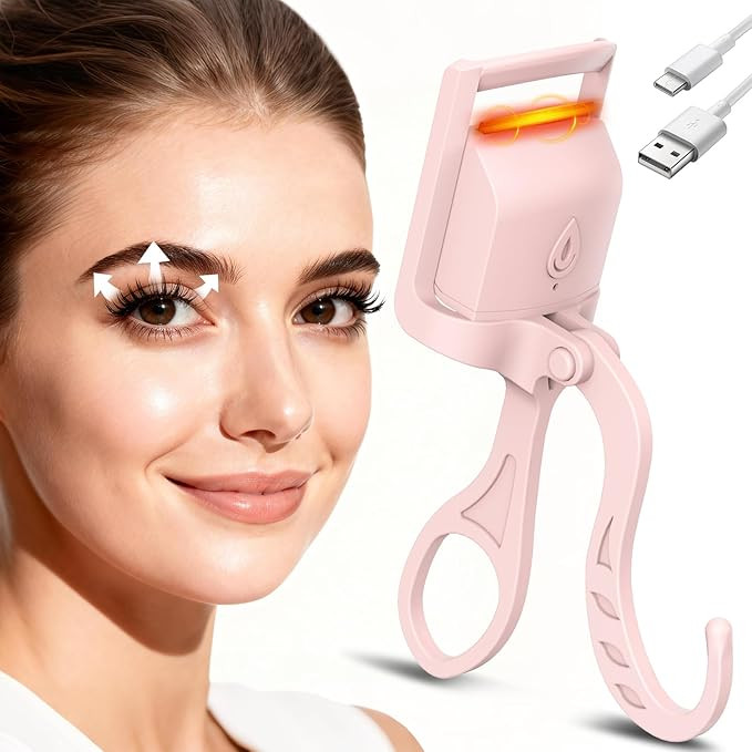 Heated Eyelash Curler, 5S Fast Heating Electric Eyelash Curler, Safe Anti-Scald Eyelash Curlers w... | Amazon (US)