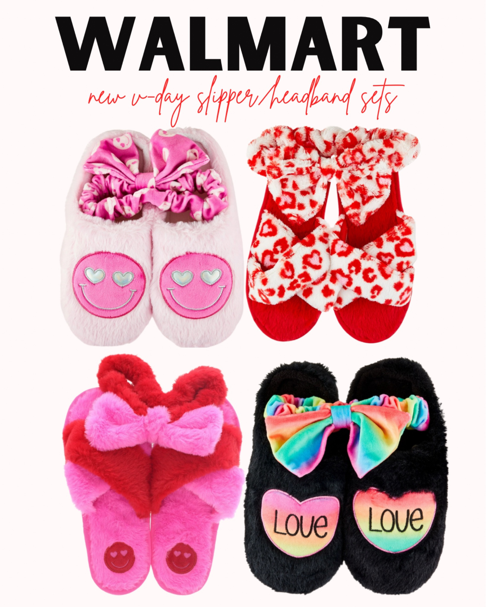 cute $10 Valentine’s Day slipper/ headband sets🥰





Walmart. Walmart fashion. Walmart style. Walmart finds. Valentine’s Day slippers. Valentine’s Day finds. Vday slipper sets. Smiley face slippers. Pink slippers. Womens new arrivals. Seasonal finds. Holiday finds. 

#LTKfindsunder50 #LTKSeasonal #LTKshoecrush