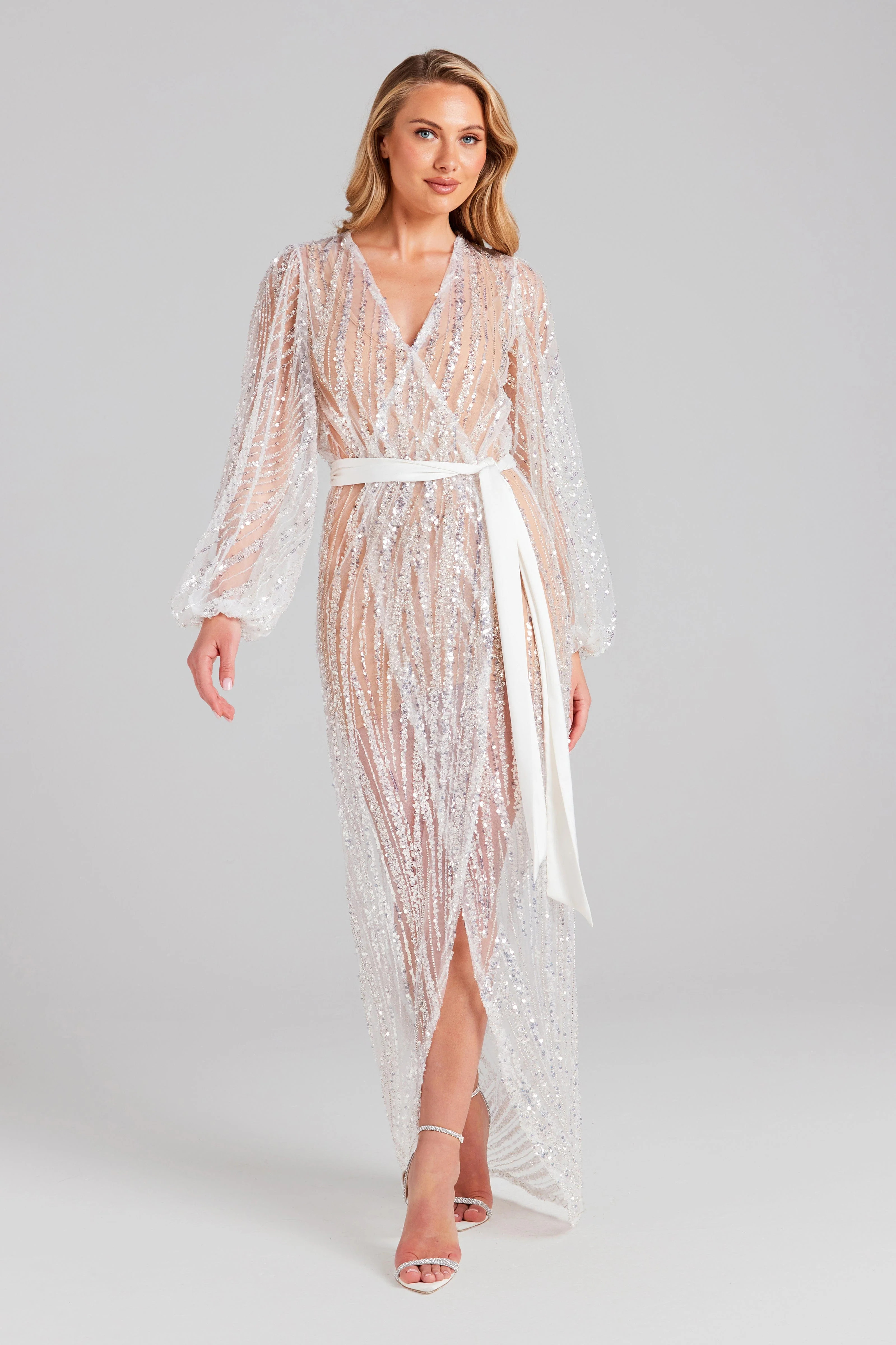 Gracie White Maxi Dress | Nadine Merabi