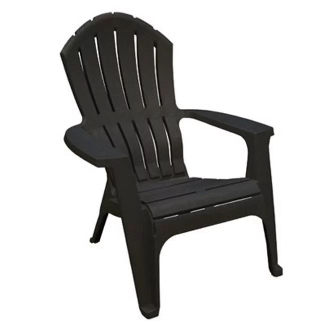 Adams Manufacturing RealComfort Outdoor Resin Stackable Adirondack Chair  Gray | Walmart (US)