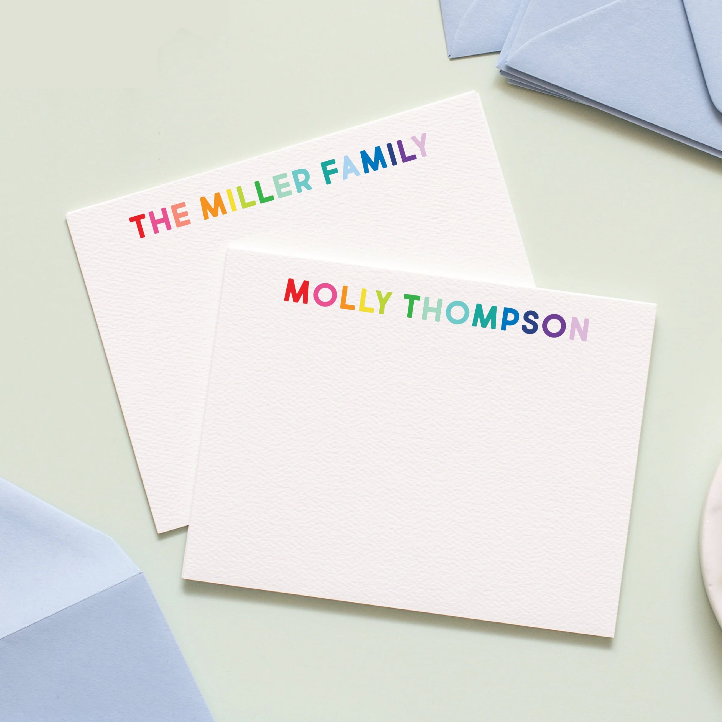 Rainbow Personalized Stationery | Joy Creative Shop