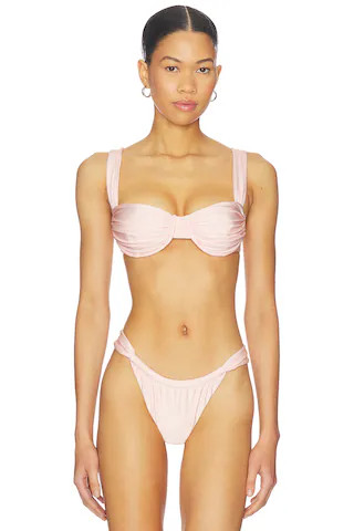 FAITHFULL Sol Bikini Top in Blush from Revolve.com | Revolve Clothing (Global)