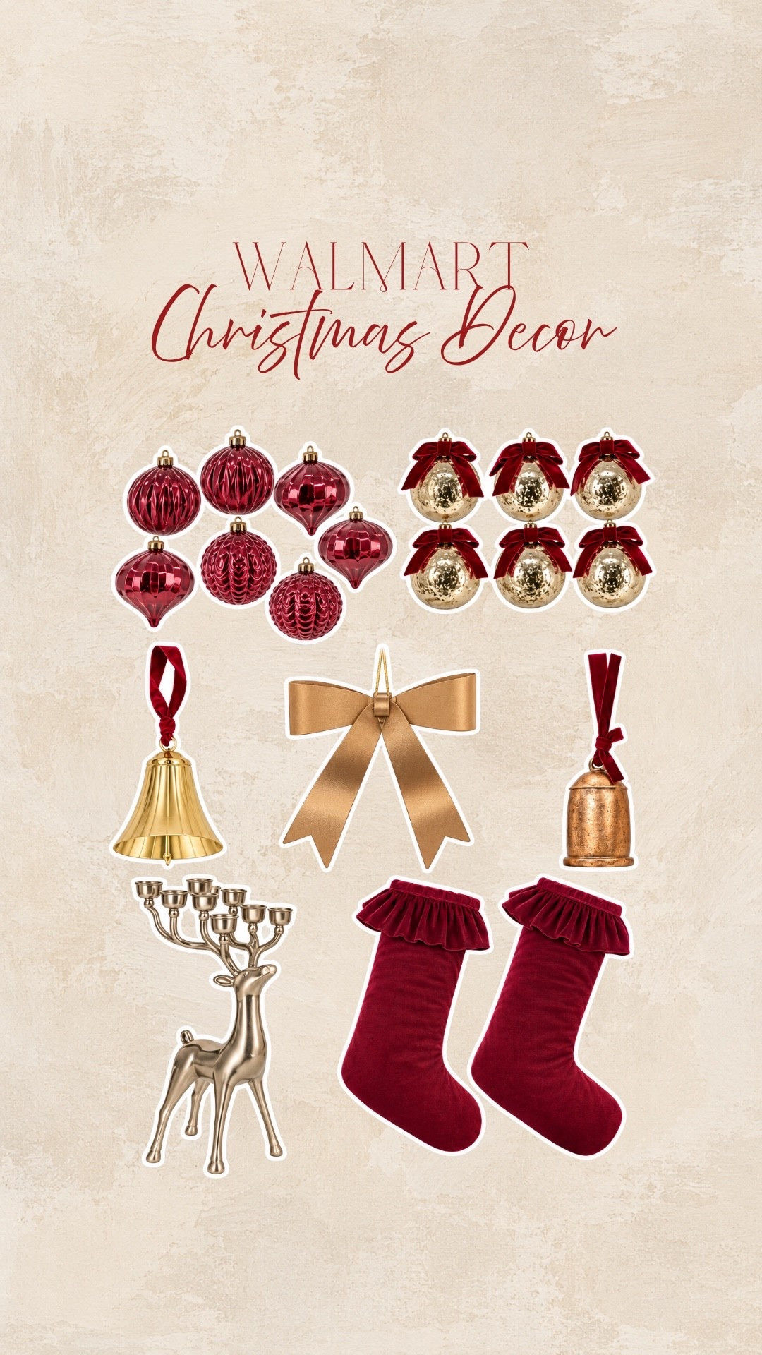 Walmart Christmas decor