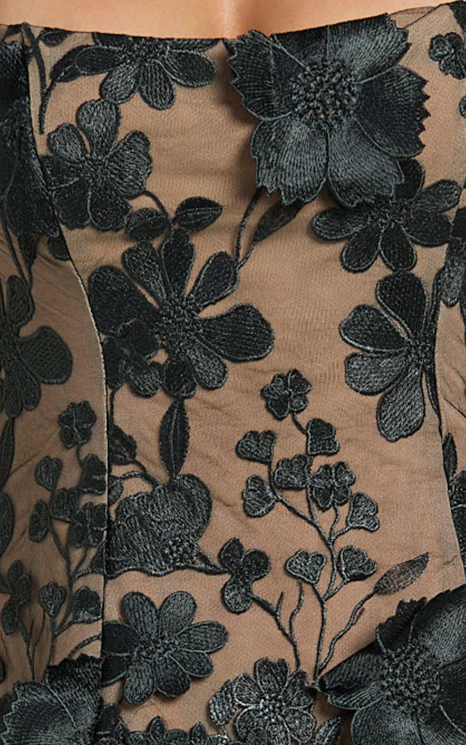 Sienna Mini Dress - 3D Floral Fit And Flare Dress in Black | Showpo (US, UK & Europe)