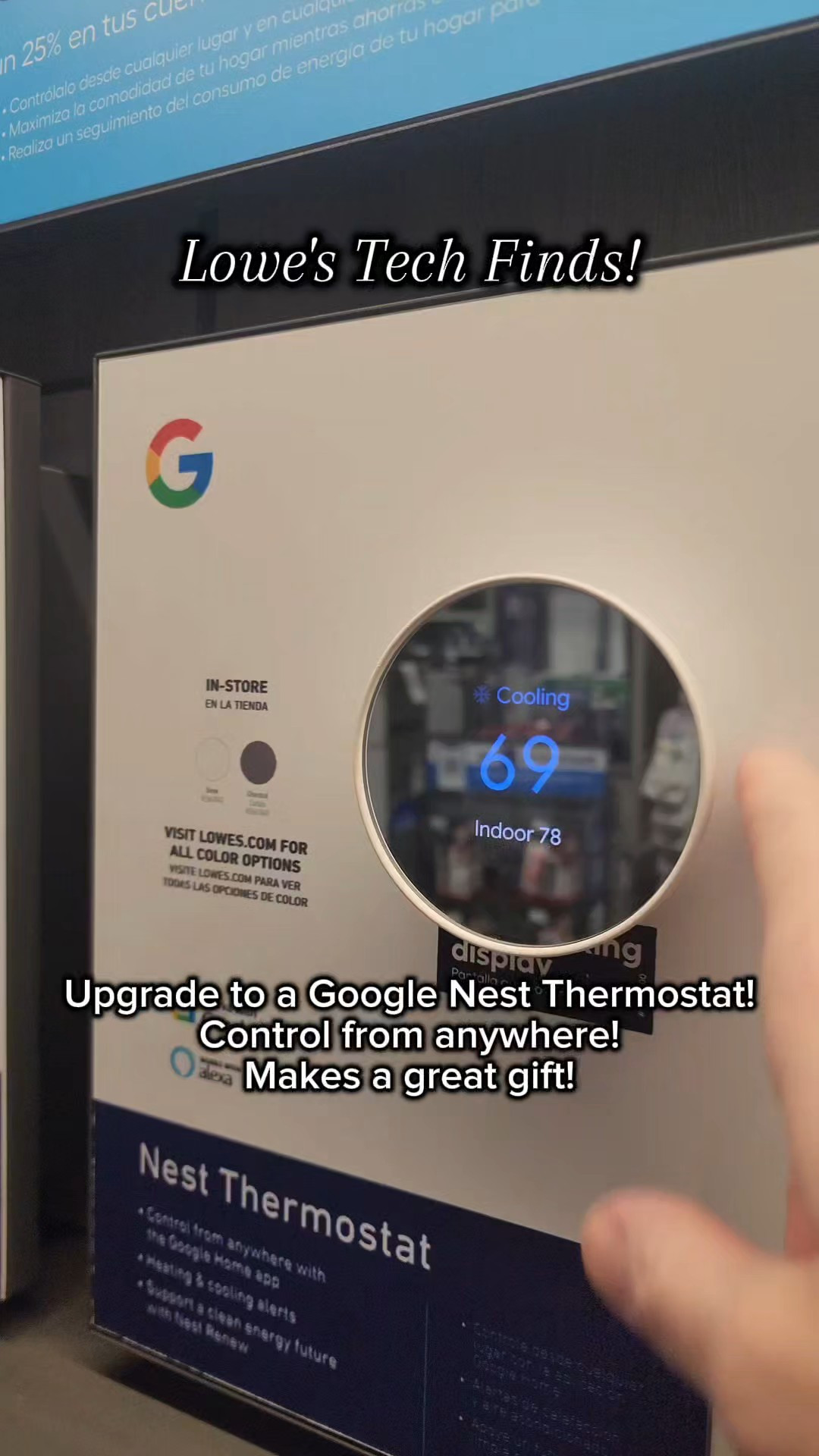 Google Nest Thermostat with Wi-Fi Compatibility – Easily upgrade your home and control your thermostat from anywhere using your phone. Energy saving features and modern design. Also makes a great gift. @loweshomeimprovement #lowespartner #ad

#LTKHome #LTKSaleAlert #LTKGiftGuide