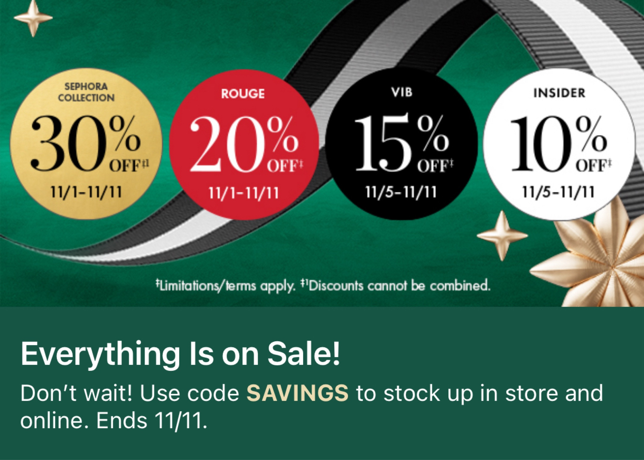Sephora Sale
SAVINGS

#LTKBeauty #LTKGiftGuide #LTKSaleAlert