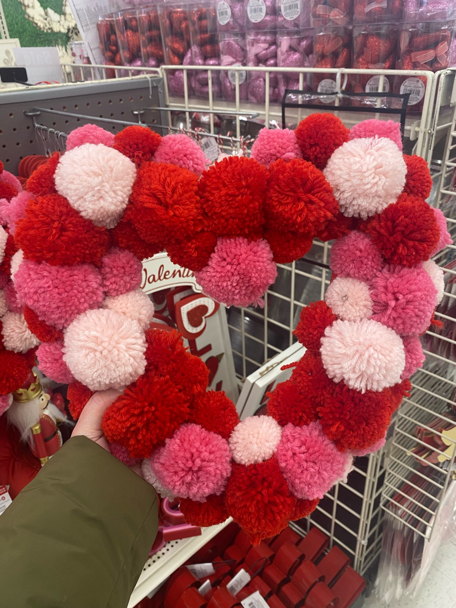 Valentines heart Pom Pom wreath 

#LTKfindsunder50 #LTKhome #LTKfamily