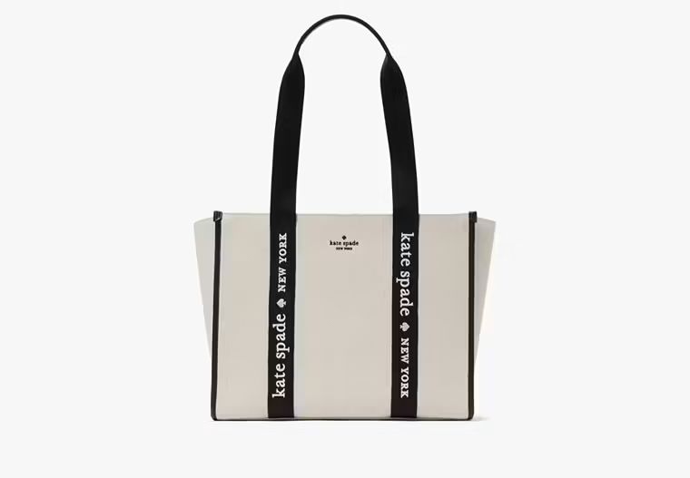 Kip Canvas Large Tote | Kate Spade Outlet