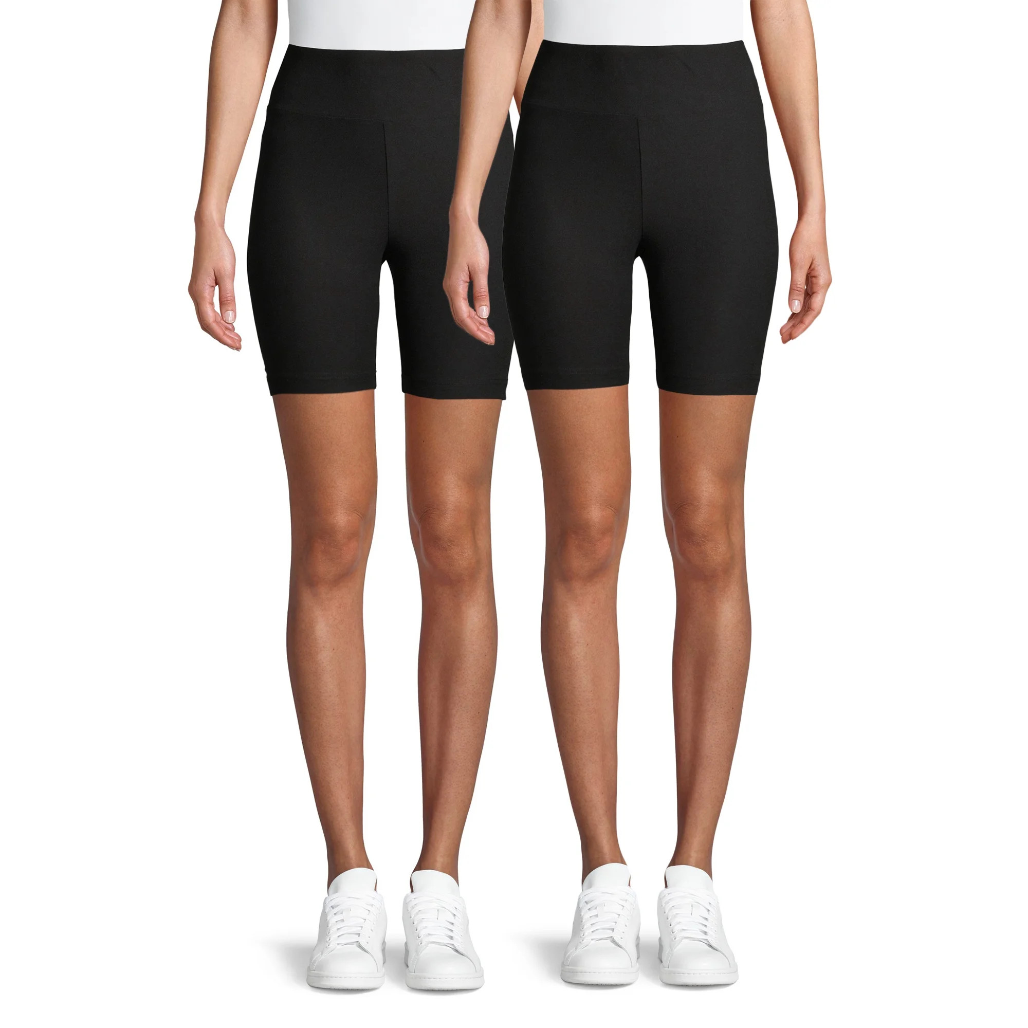 No boundaries Juniors' High Rise Bike Short 2-Pack | Walmart (US)