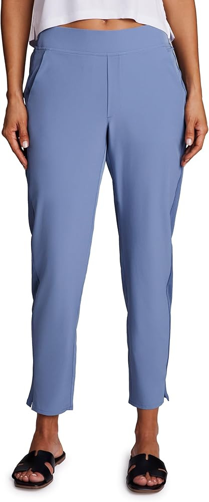 RBX Women's Ankle Pant, Quick Drying Lightweight Stretch Woven Flat-Front Straight Leg Pants | Amazon (US)