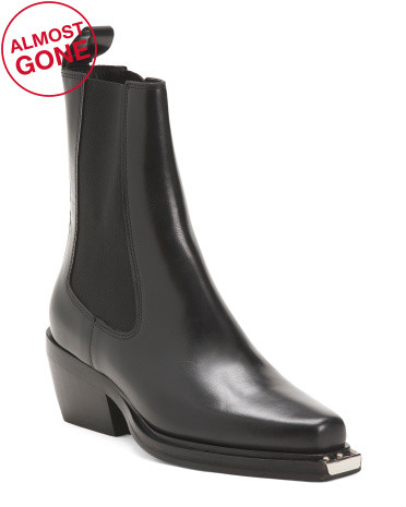 Made In Portugal Leather Heeled Boots | TJ Maxx