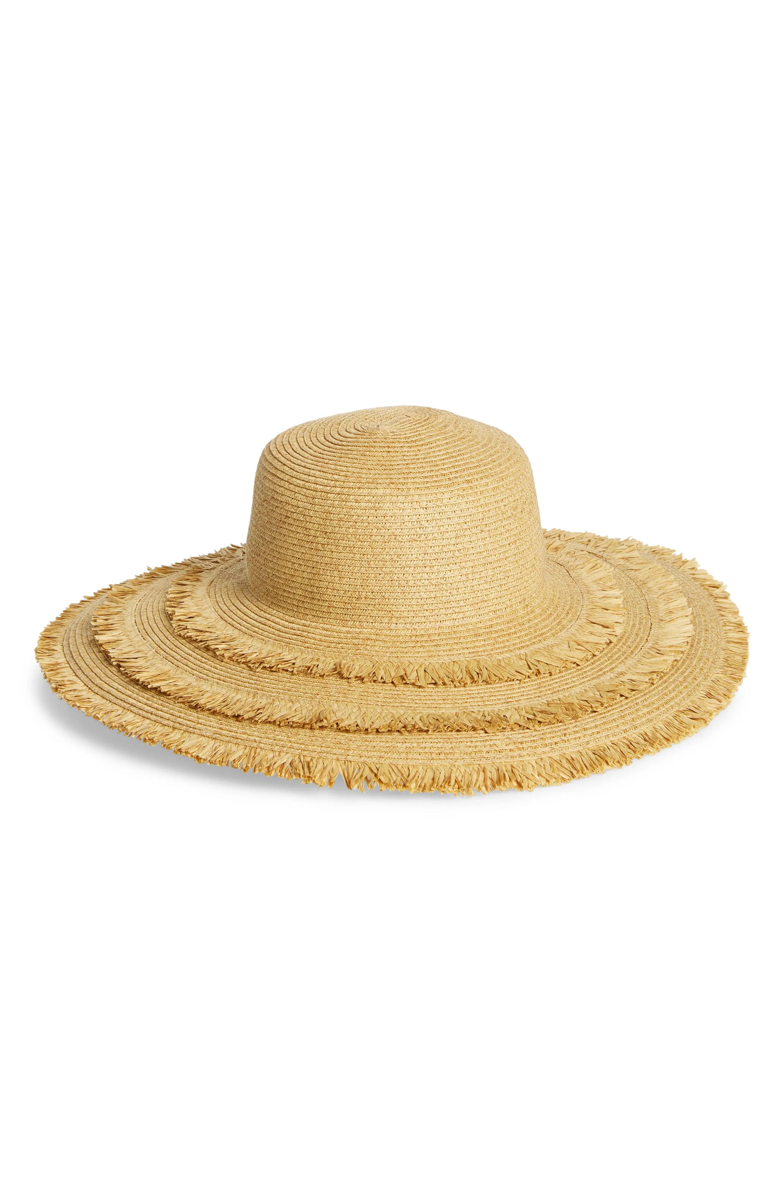 Women's San Diego Hat Ultrabraid Frayed Floppy Hat - | Nordstrom