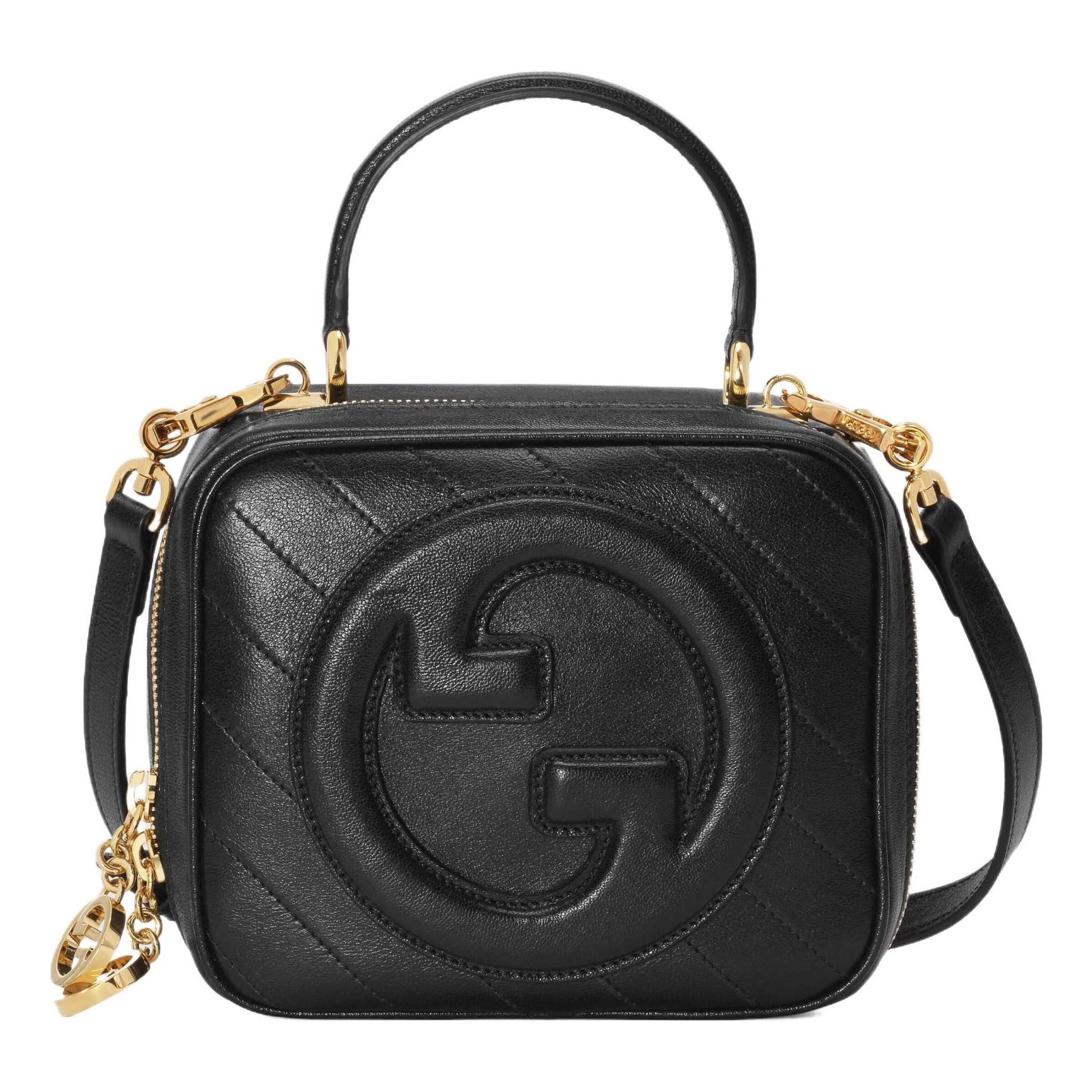 (WMNS) Gucci Blondie Top Handle Bag 'Black' 744434-1IV0G-1000 | KICKS CREW